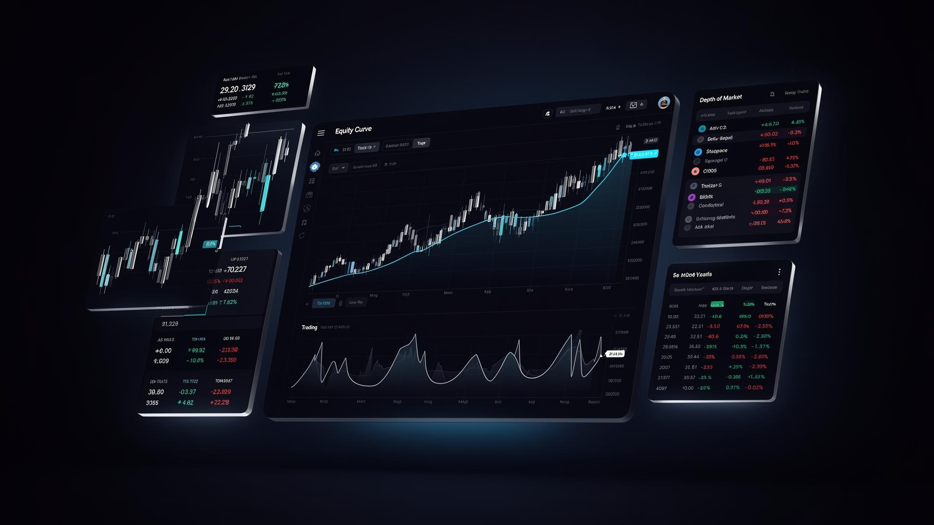 Live copy trading dashboard with equity curve